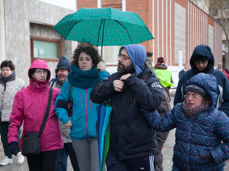 A pesar del tiempo desapacible, los ciudadanos se unieron a la iniciativa en Logroño