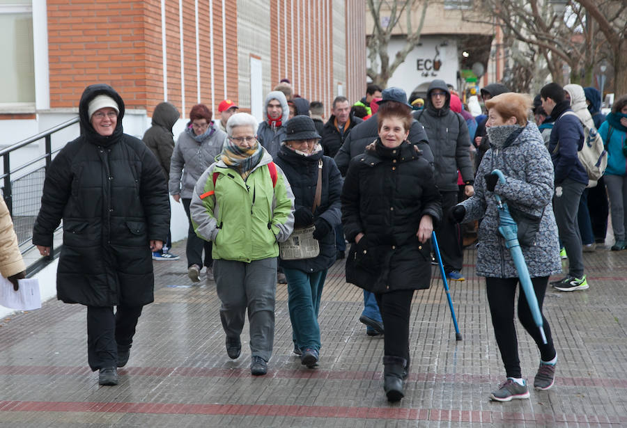 A pesar del tiempo desapacible, los ciudadanos se unieron a la iniciativa en Logroño