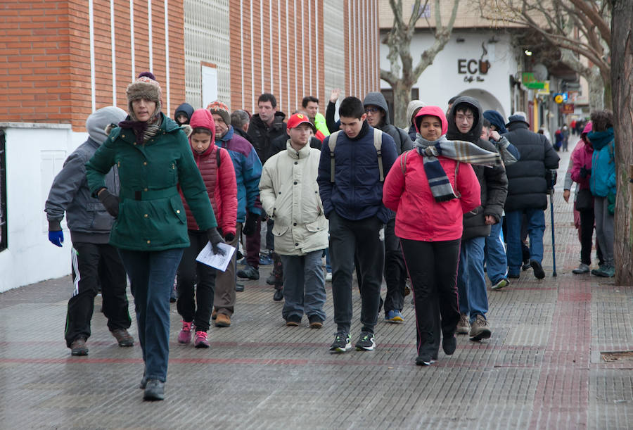 A pesar del tiempo desapacible, los ciudadanos se unieron a la iniciativa en Logroño