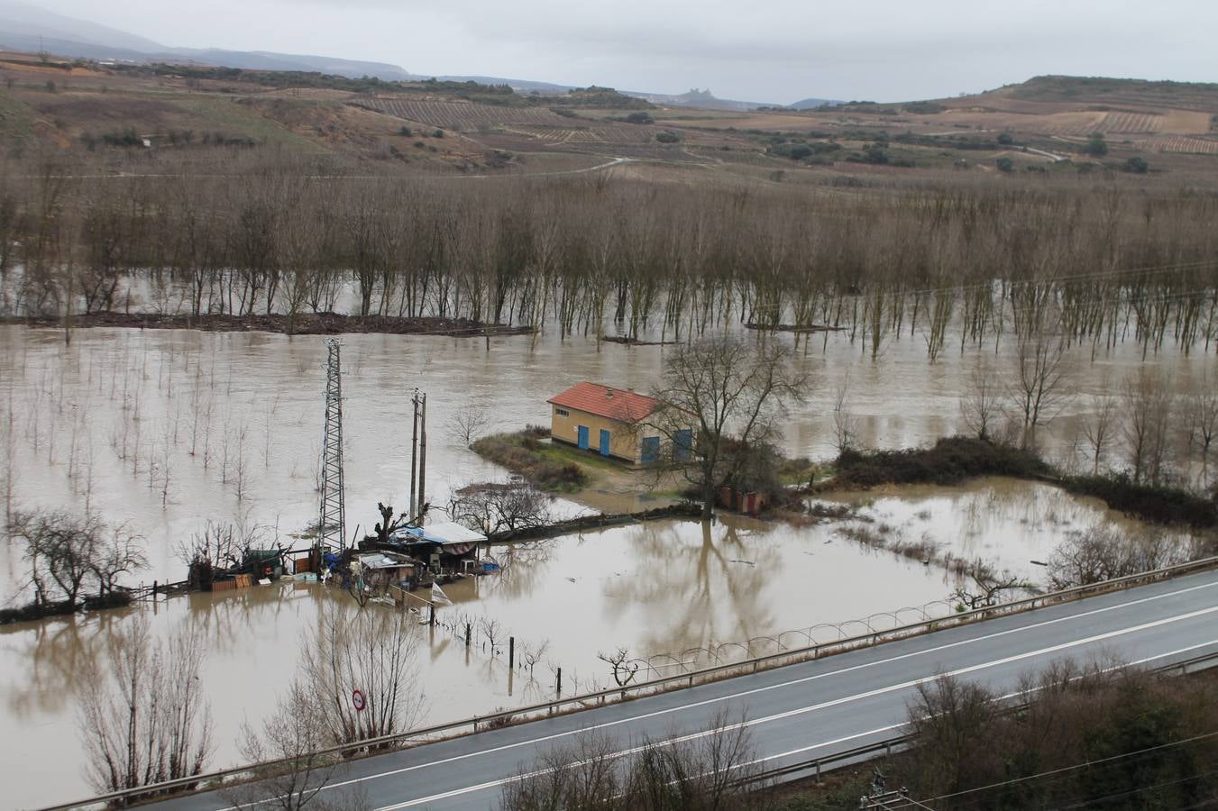 Fotos: Las lluvias provocan que los campos se aneguen en Haro