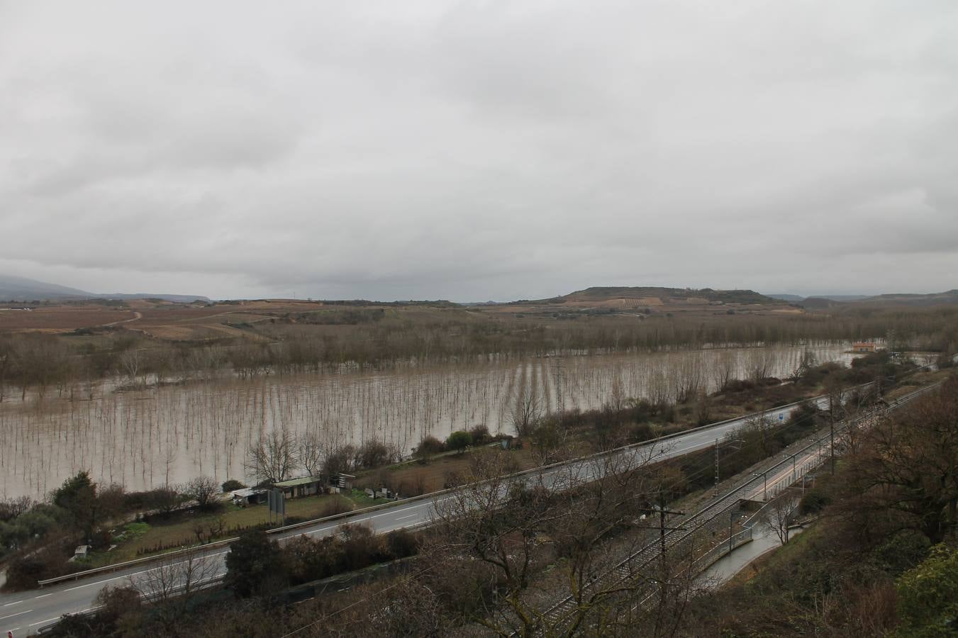 Fotos: Las lluvias provocan que los campos se aneguen en Haro