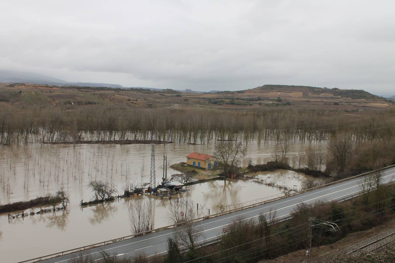 Fotos: Las lluvias provocan que los campos se aneguen en Haro