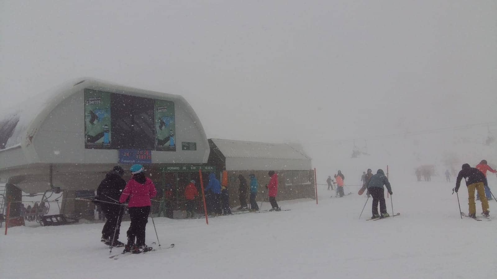 La localidad y la estación de esquí también han tenido un fin de semana de temporal