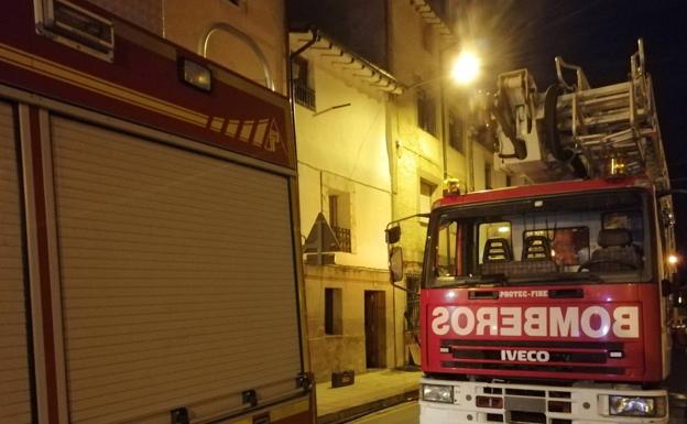 Un incendio en Casalarreina daña la estructura de una vivienda