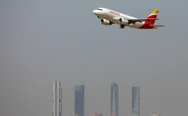 Fotografía de archivo de un Airbus de Iberia. 