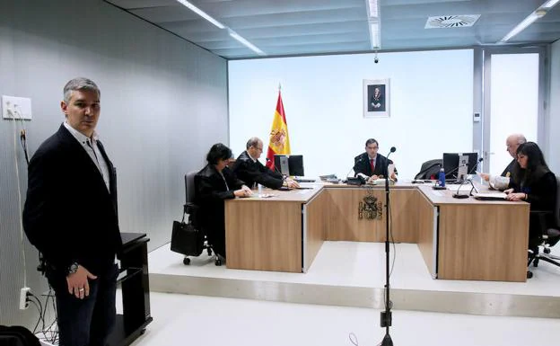 Germán Cantabrana durante la vista celebrada esta mañana.