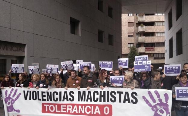 Manifestación contra la violencia machista. 