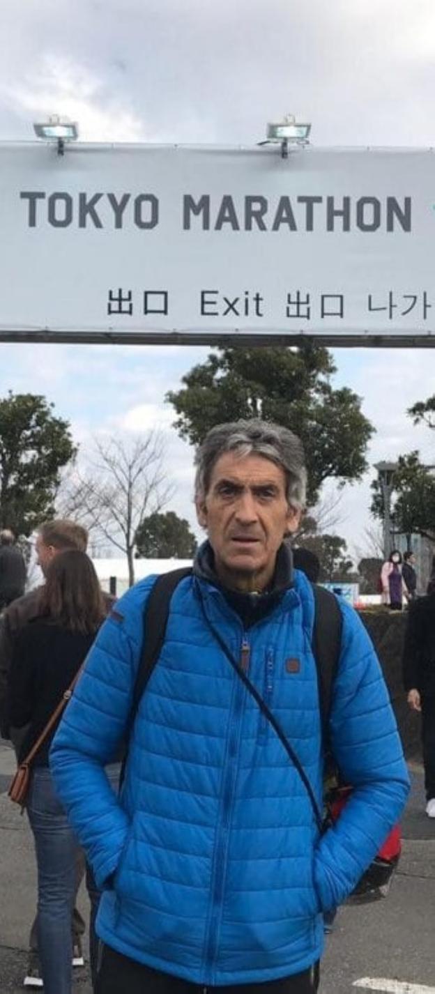 Jesús Sáez en Tokio. :