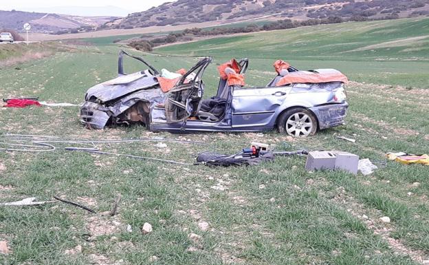 Foto del accidente de Pradejón. 