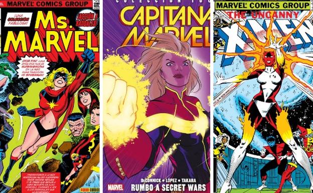 Diferentes identidades de Carol Danvers. 