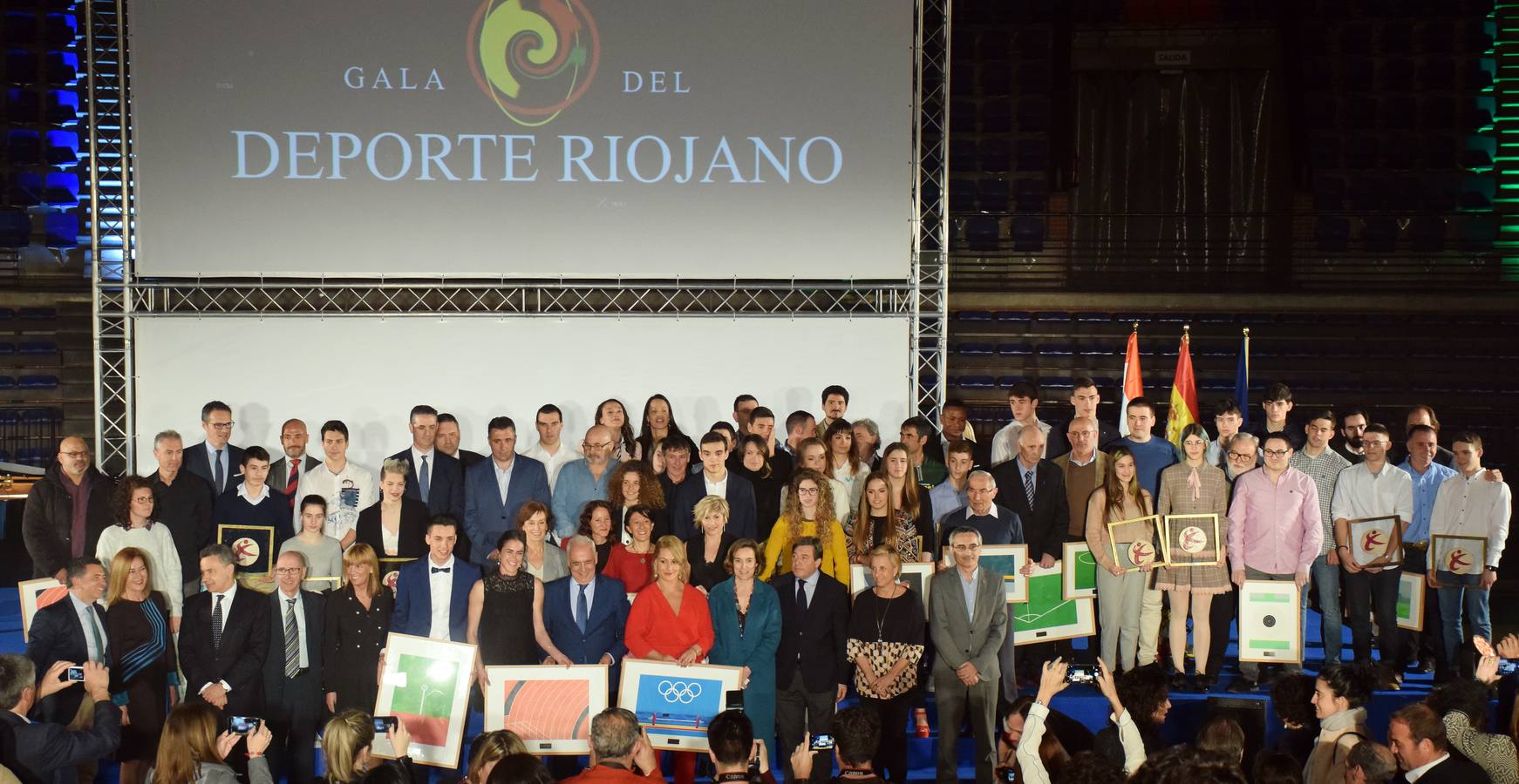 Emoción en la entrega de premios a los mejores deportiistas riojanos.