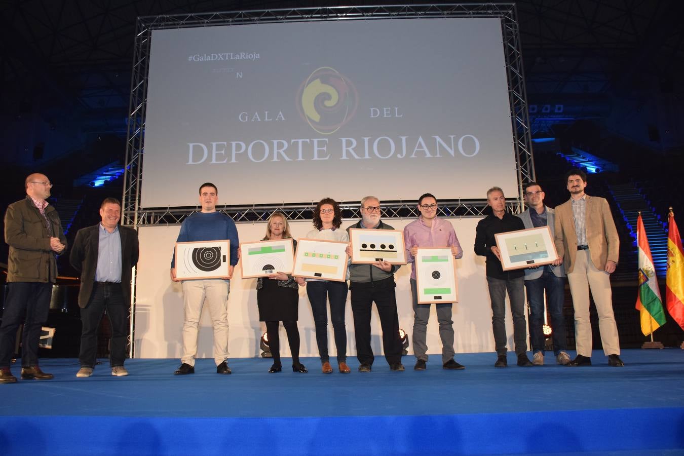 Emoción en la entrega de premios a los mejores deportiistas riojanos.