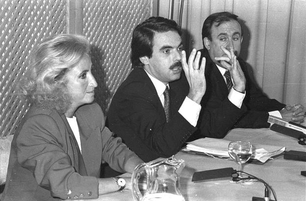 La Retina: Aznar, en La Rioja en 1989