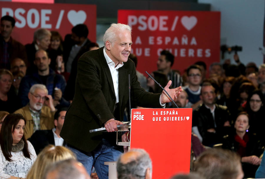 El presidente de España visitó la capital riojana, se paseó por Logroño y ofreció un mitin