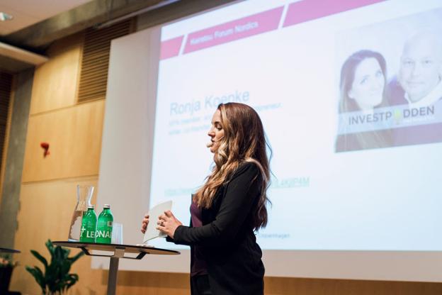 La emprendedora sueca Ronja Koepke, en una de sus últimas intervenciones. :: ronjakoepke.com