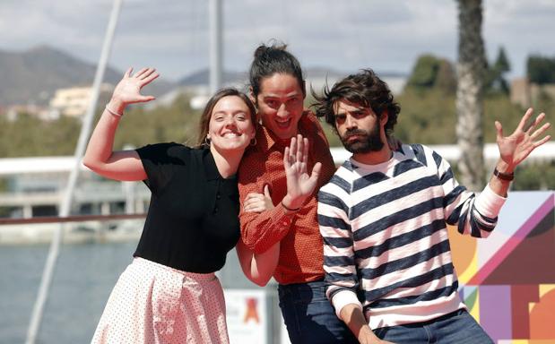 La actriz María Rodríguez, el director Carlos Marques-Marcet y el actor David Verdaguer presentaron 'Los días que vendrán'.