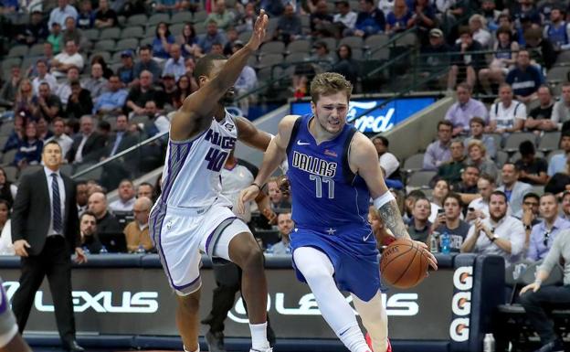 Luka Doncic, durante el partido ante los Kings. 