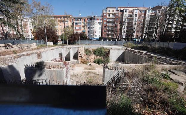 Imagen del solar, donde está proyectada la Casa de las Letras en una imagen tomada esta mañana.