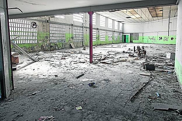 Estado que presenta uno los espacios abandonados.