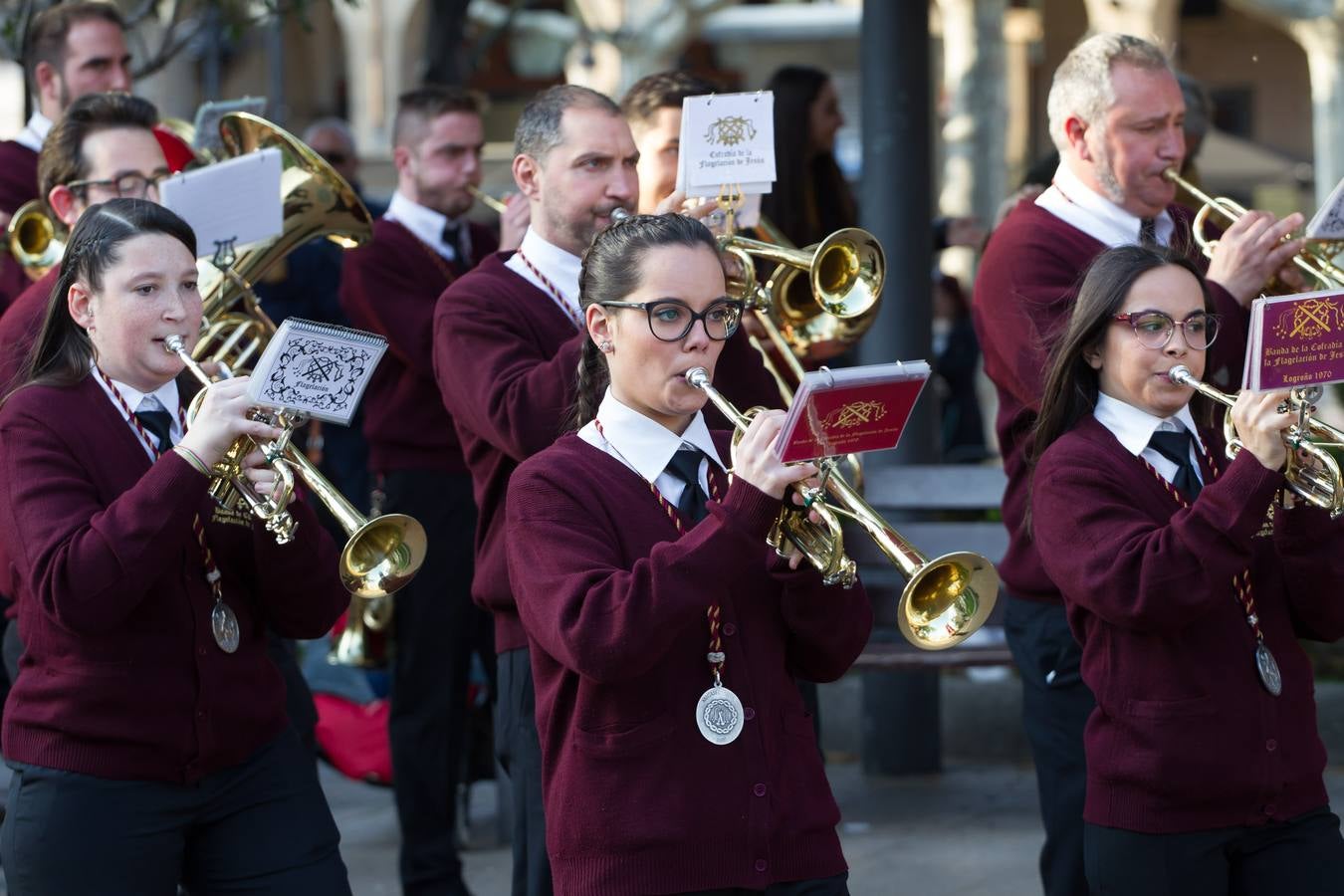 Bandas de Palencia, Tarragona y Alcalá participan con la de la Flagelación en su X Certamen Nacional de Bandas 'Ciudad de Logroño'