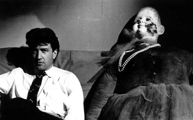 David Lynch en el rodaje de 'Terciopelo azul' (1986).