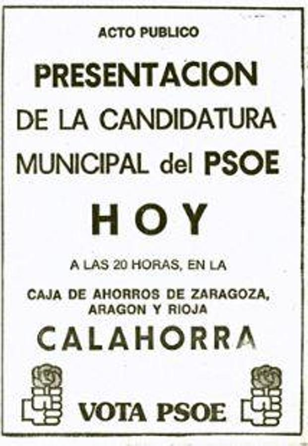 Así eran los carteles de las elecciones municipales de hace 40 años.