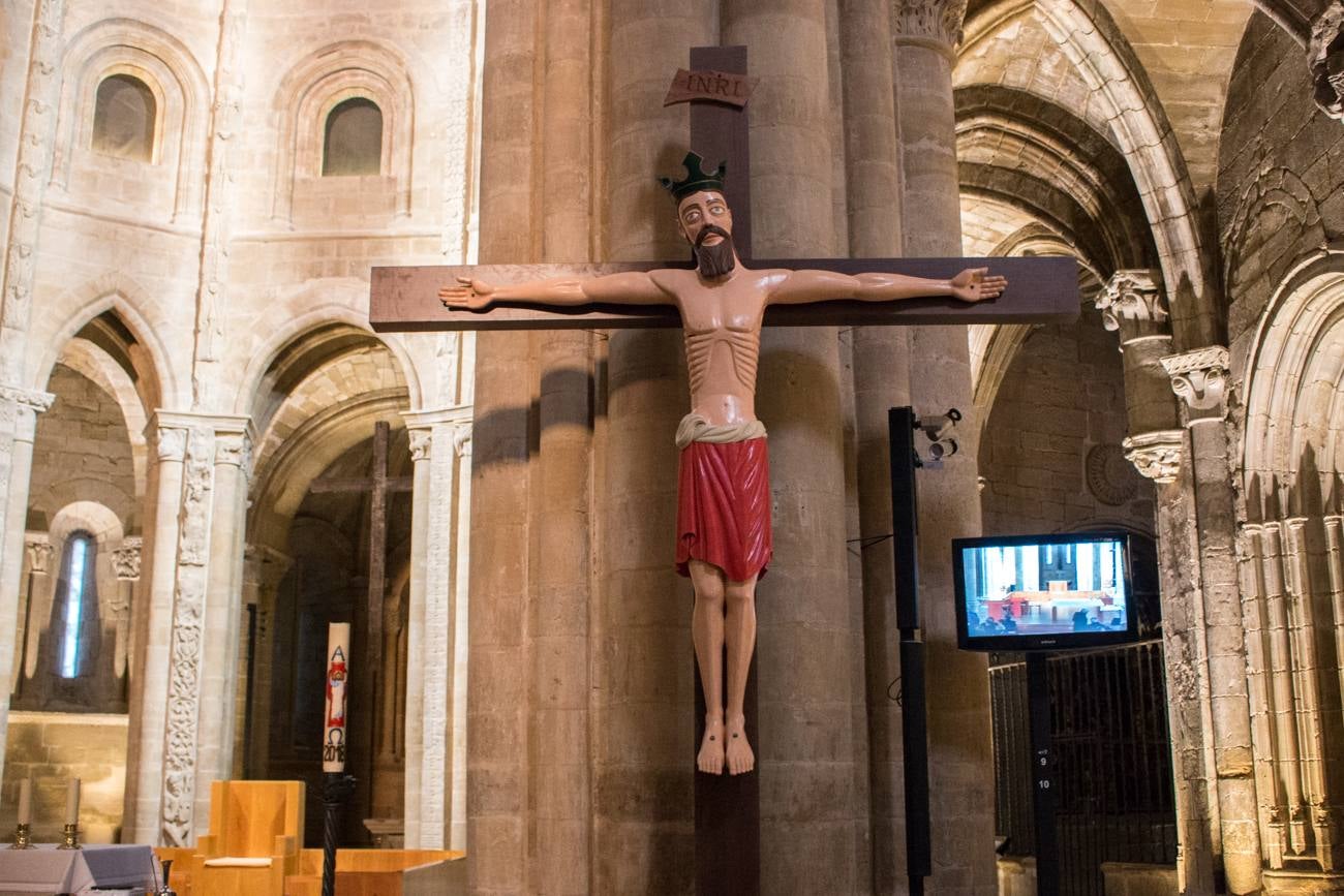 Despedida de las reliquias de Santo Domingo de la Calzada y reapertura al público de la cripta de la catedral tras los trabajos realizados en ella por el artista internacional Marko Rupnik