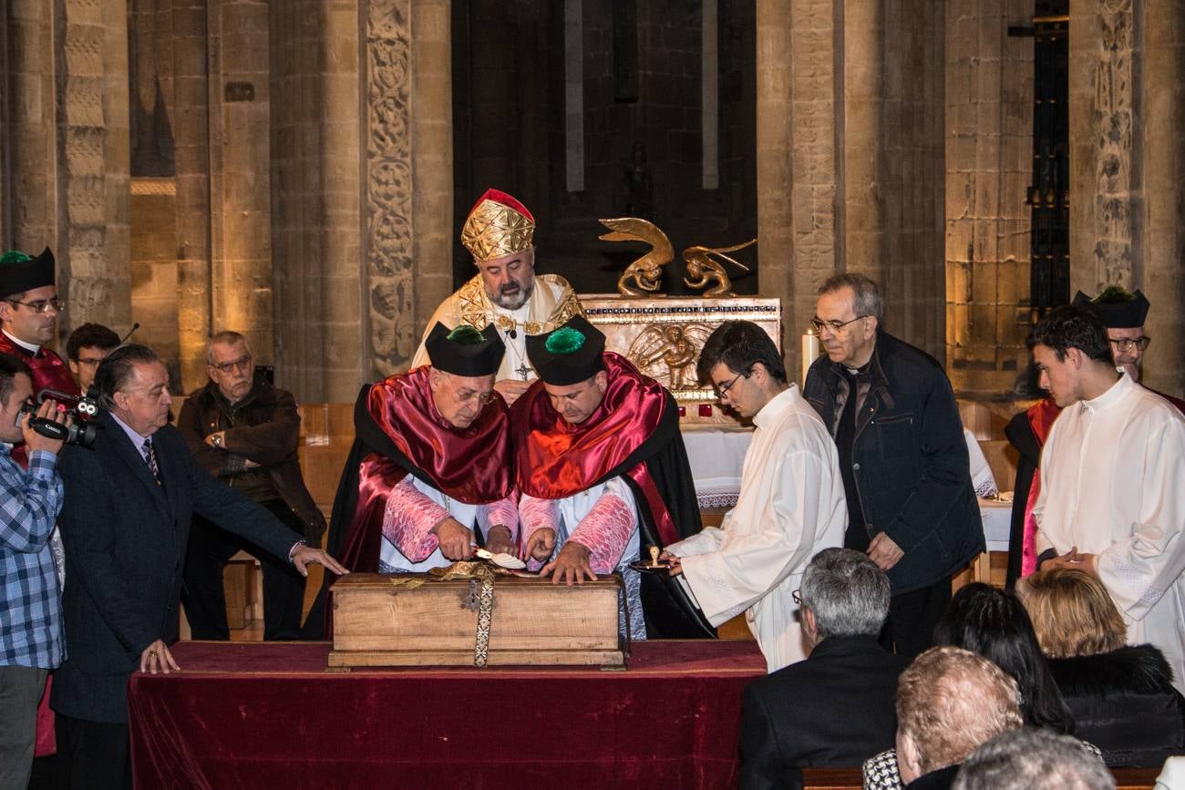 Despedida de las reliquias de Santo Domingo de la Calzada y reapertura al público de la cripta de la catedral tras los trabajos realizados en ella por el artista internacional Marko Rupnik