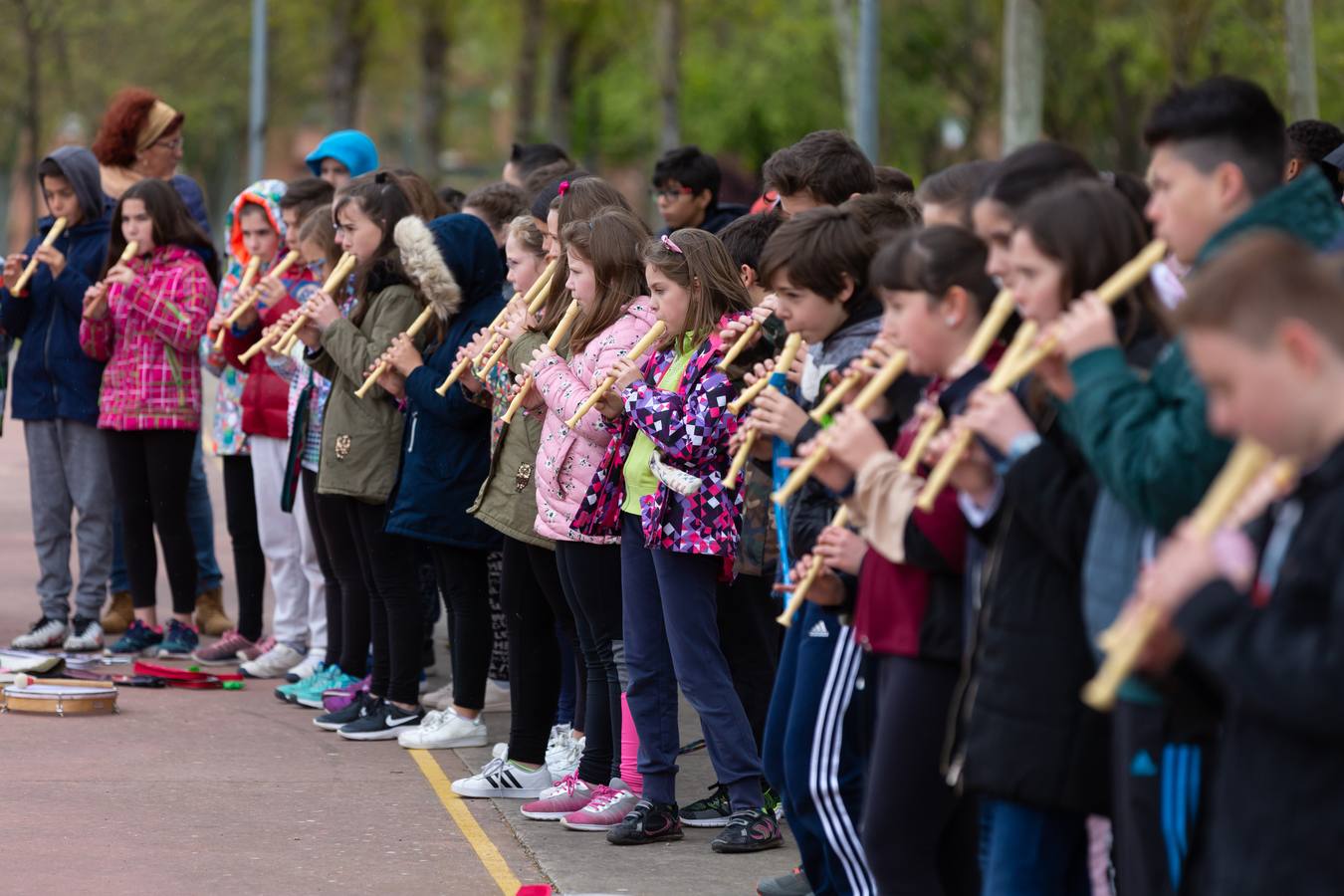 Fotos: Escolares riojanos celebran Musiqueando en el parque San Miguel de Logroño