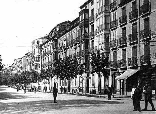 La calle Bretón, en el año 1934. :: archivo jerónimo jiménez