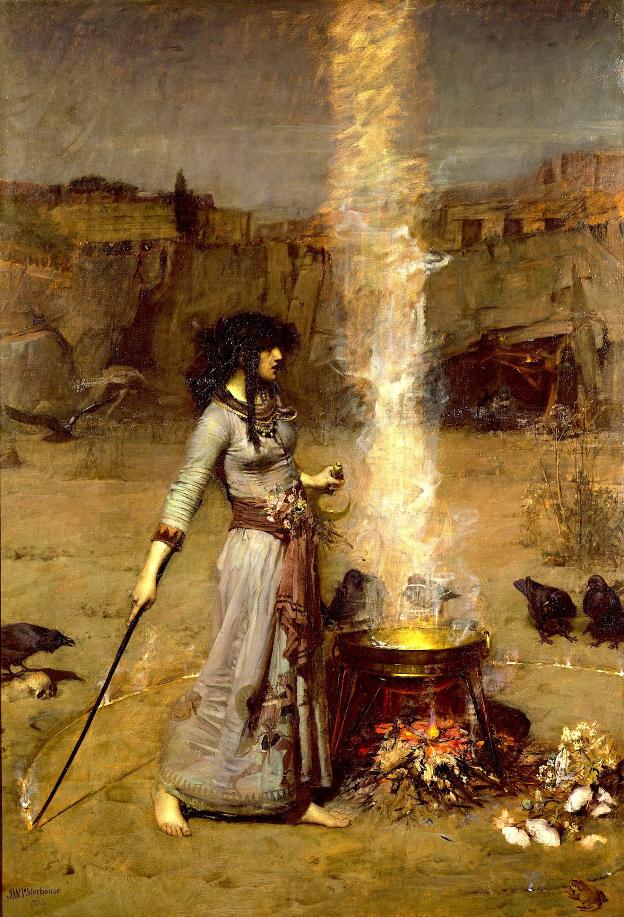 'El círculo mágico' (1886), del pintor prerrafaelita John William Waterhouse, propiedad de la Tate Gallery de Londres.