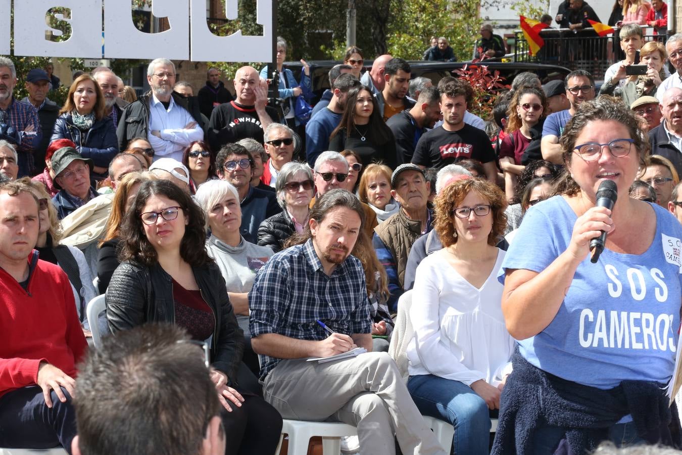 Fotos: Acto electoral de Pablo Iglesias en Nalda