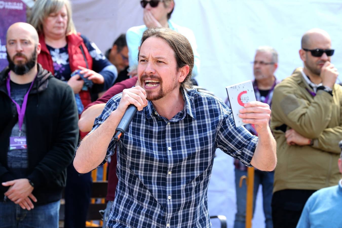 Fotos: Acto electoral de Pablo Iglesias en Nalda