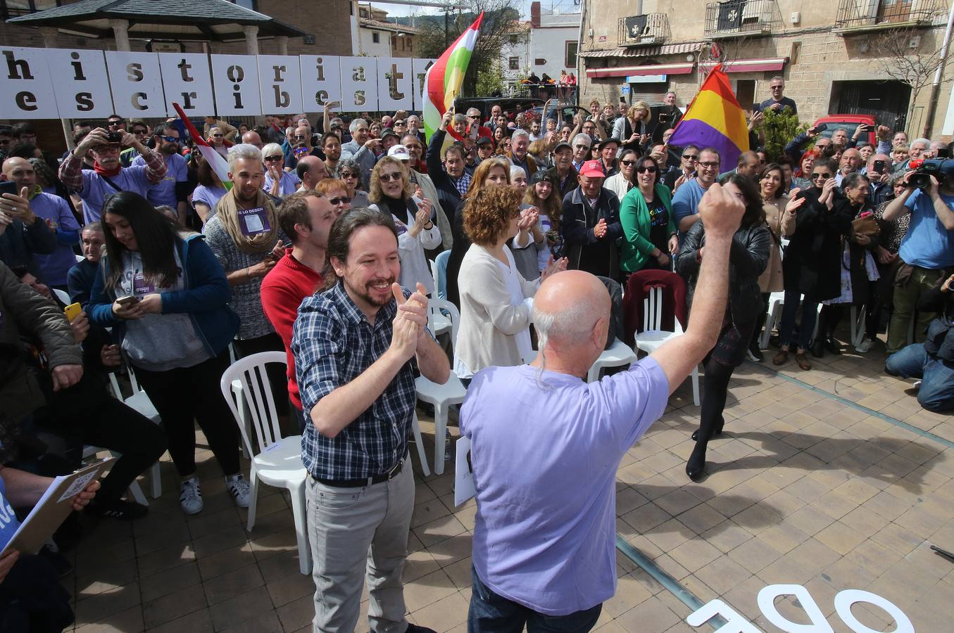 Fotos: Acto electoral de Pablo Iglesias en Nalda