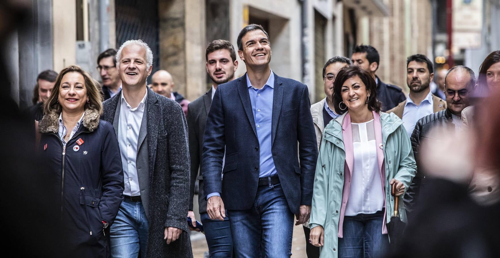 Fotos: Pedro Sánchez, en Logroño