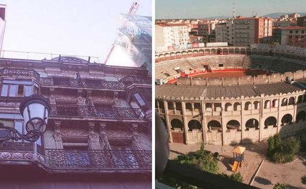 Edificoi modernista de El Espolón y plaza de toros de la Manzanera.