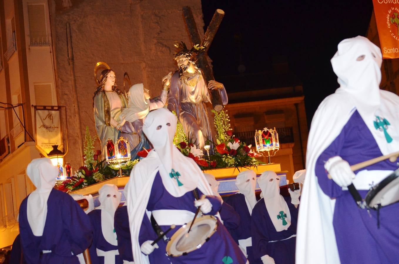 16 pasos de la cofradía de la Vera Cruz participiaron en la procesión.
