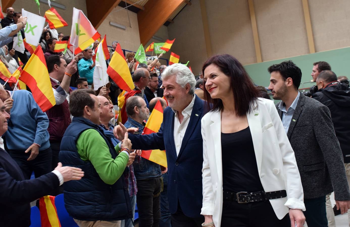 Jorge Cutillas y Silvia Garrido han estado arropados por Iván Espinosa de los Monteros y Rocío Monasterio