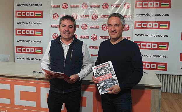 Jesús Izquierdo y Jorge Ruano tras la rueda de prensa este jueves 