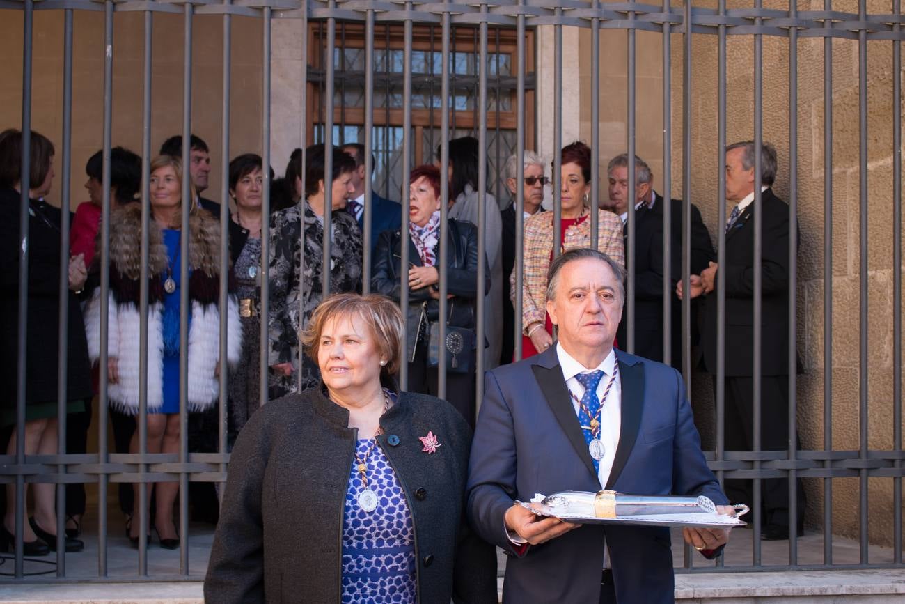 El cardenal Ricardo Blázquez y el obispo Carlos Escribano presidieron la inauguración del Año Jubilar y la apertura de la puerta del Perdón.