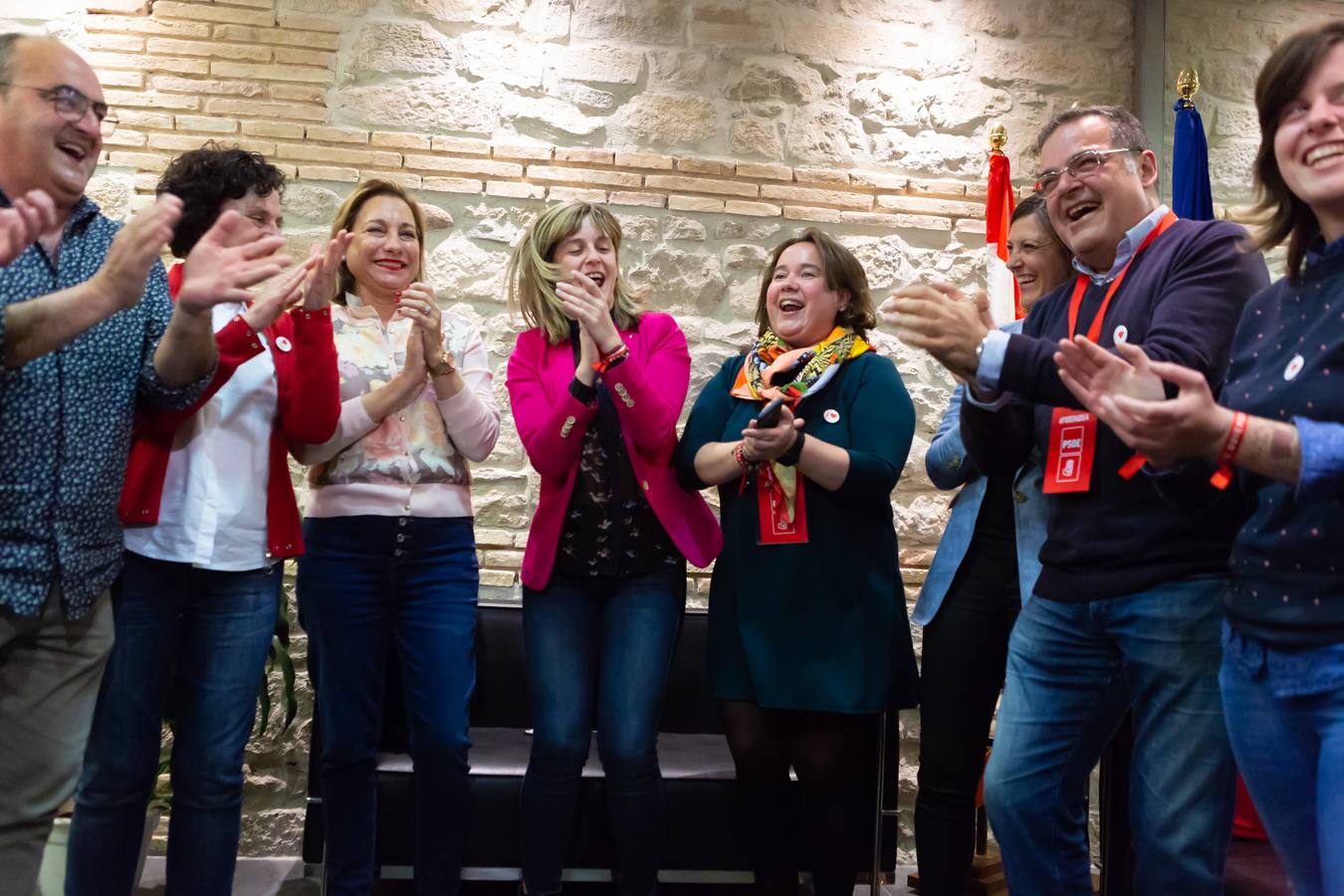 Los socialistas celebraronlos buenos resultados obtenidos 