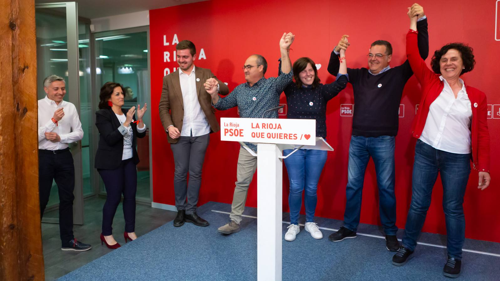 Los socialistas celebraronlos buenos resultados obtenidos 