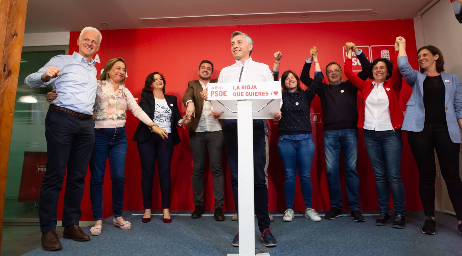 Los socialistas celebraronlos buenos resultados obtenidos 