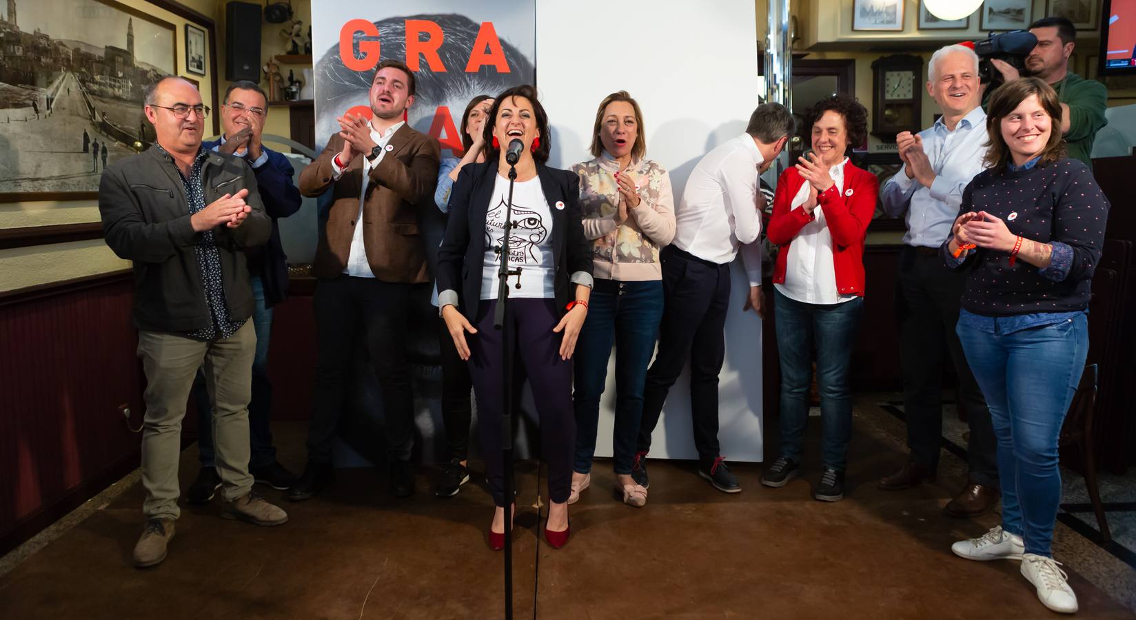 Los socialistas celebraronlos buenos resultados obtenidos 