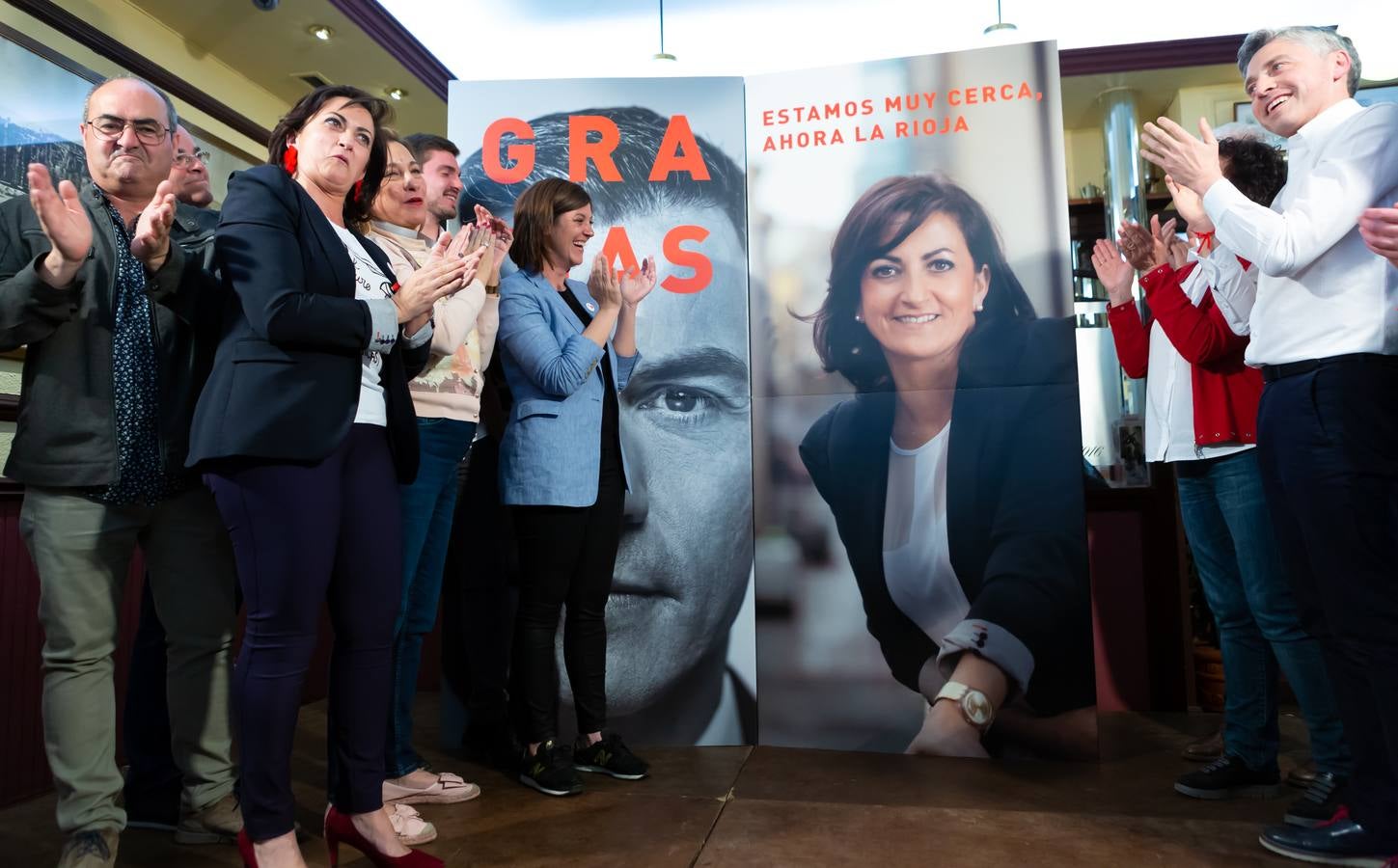 Los socialistas celebraronlos buenos resultados obtenidos 