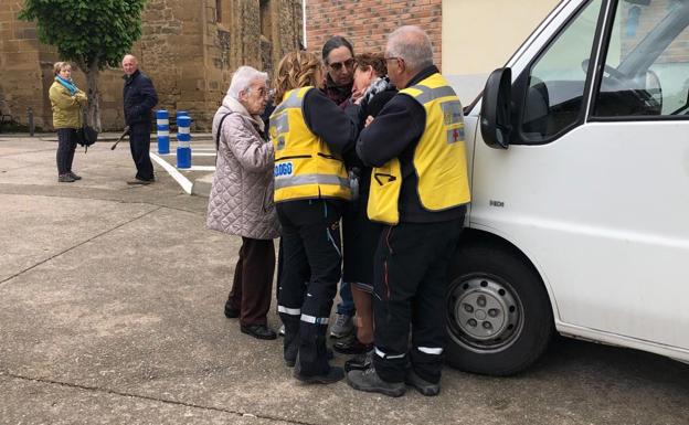 Reme, justo después de salir de la casa