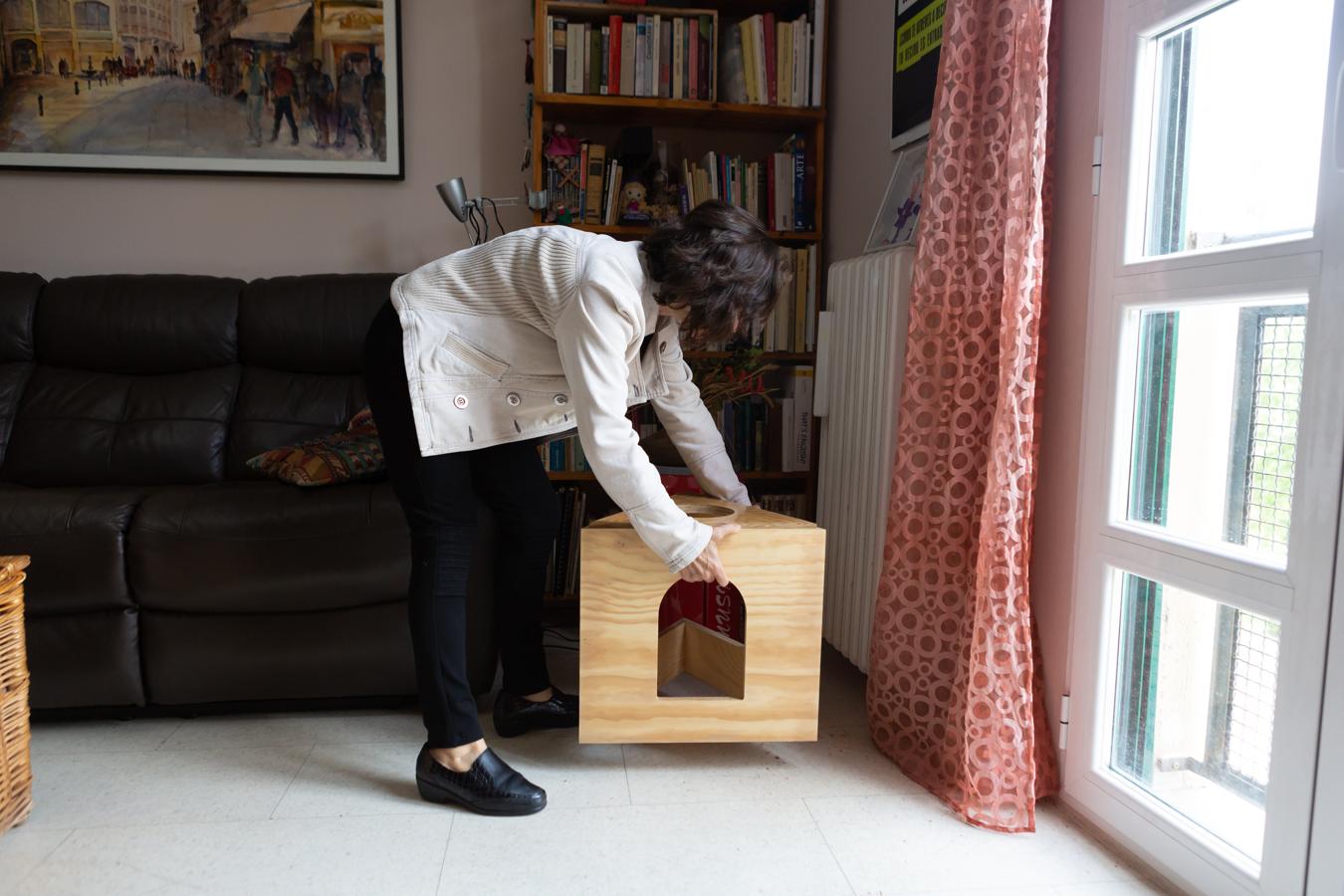 Fotos: Concéntrico reparte los módulos de la &#039;Taburete Tower&#039; entre los logroñeses