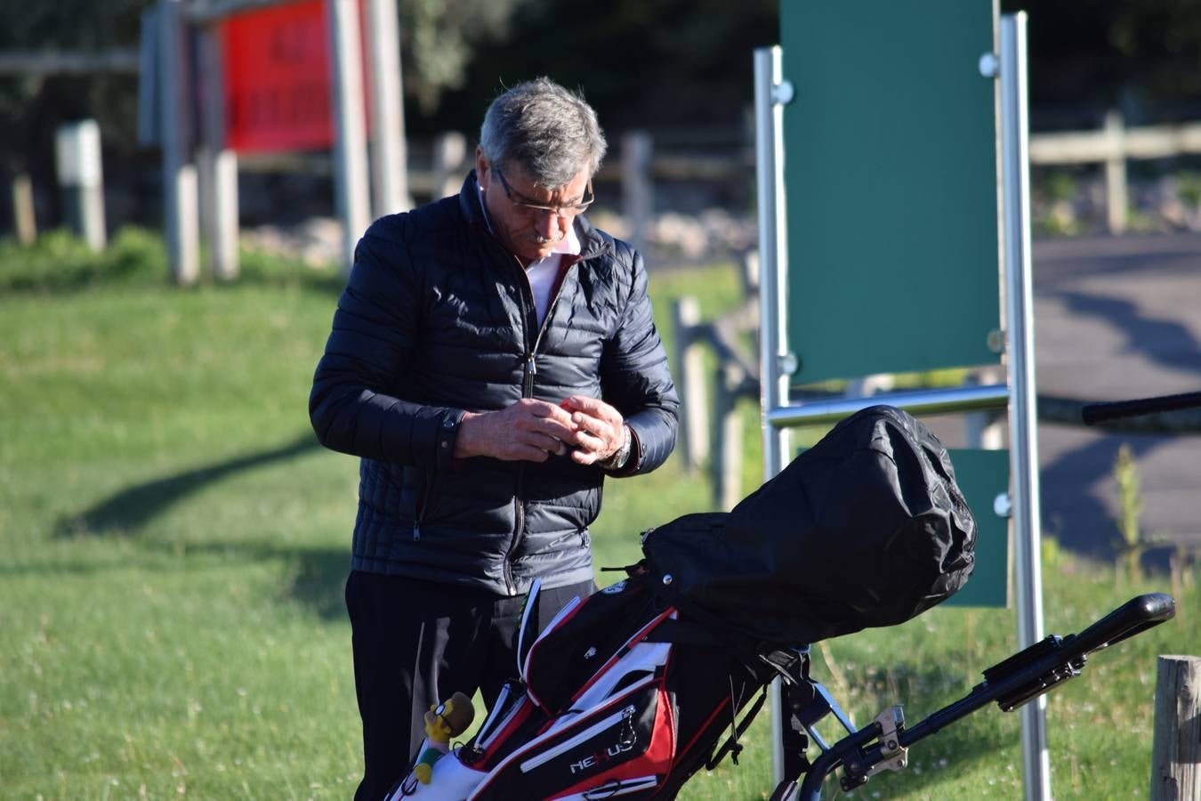 Los jugadores disfrutaron de una estupenda jornada de golf.