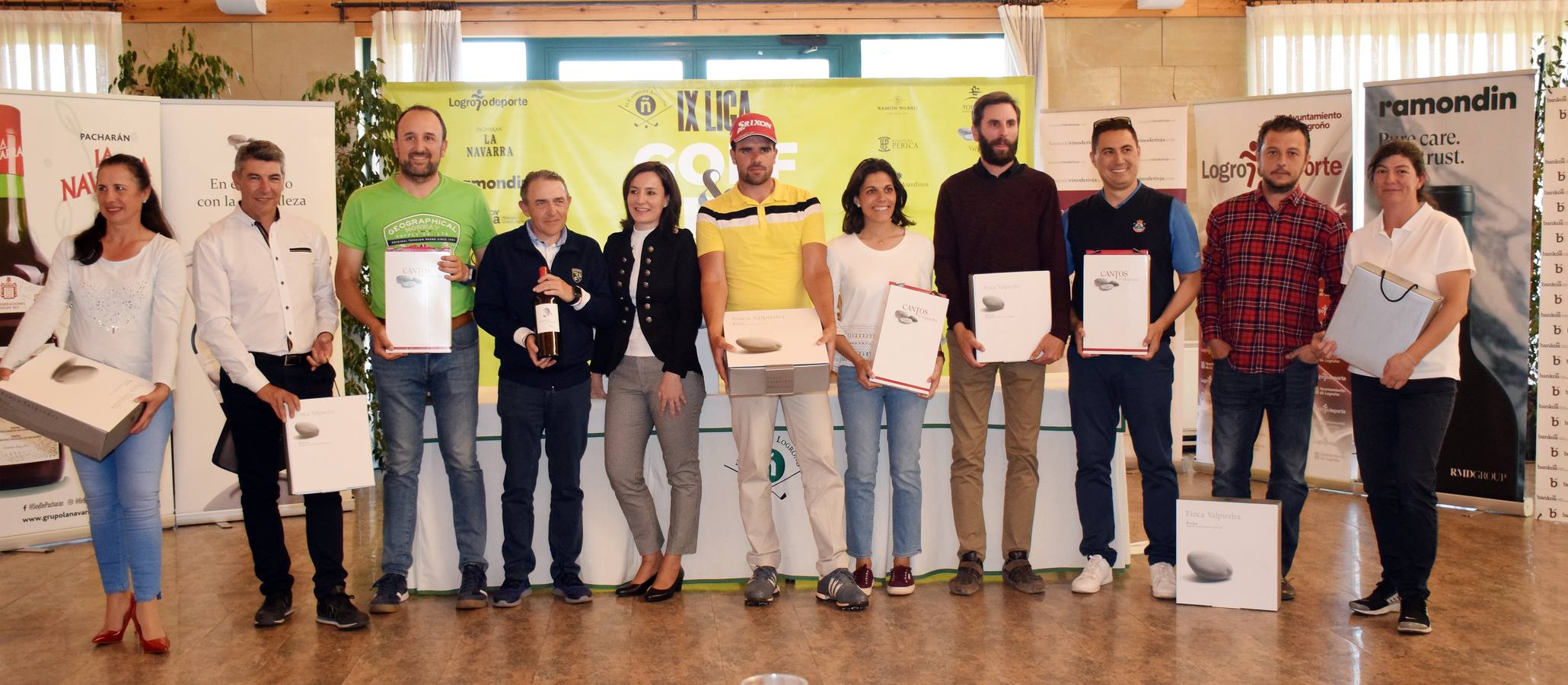 Entrega de premios del Torneo Finca Valpiedra, de la Liga de Golf y Vino.