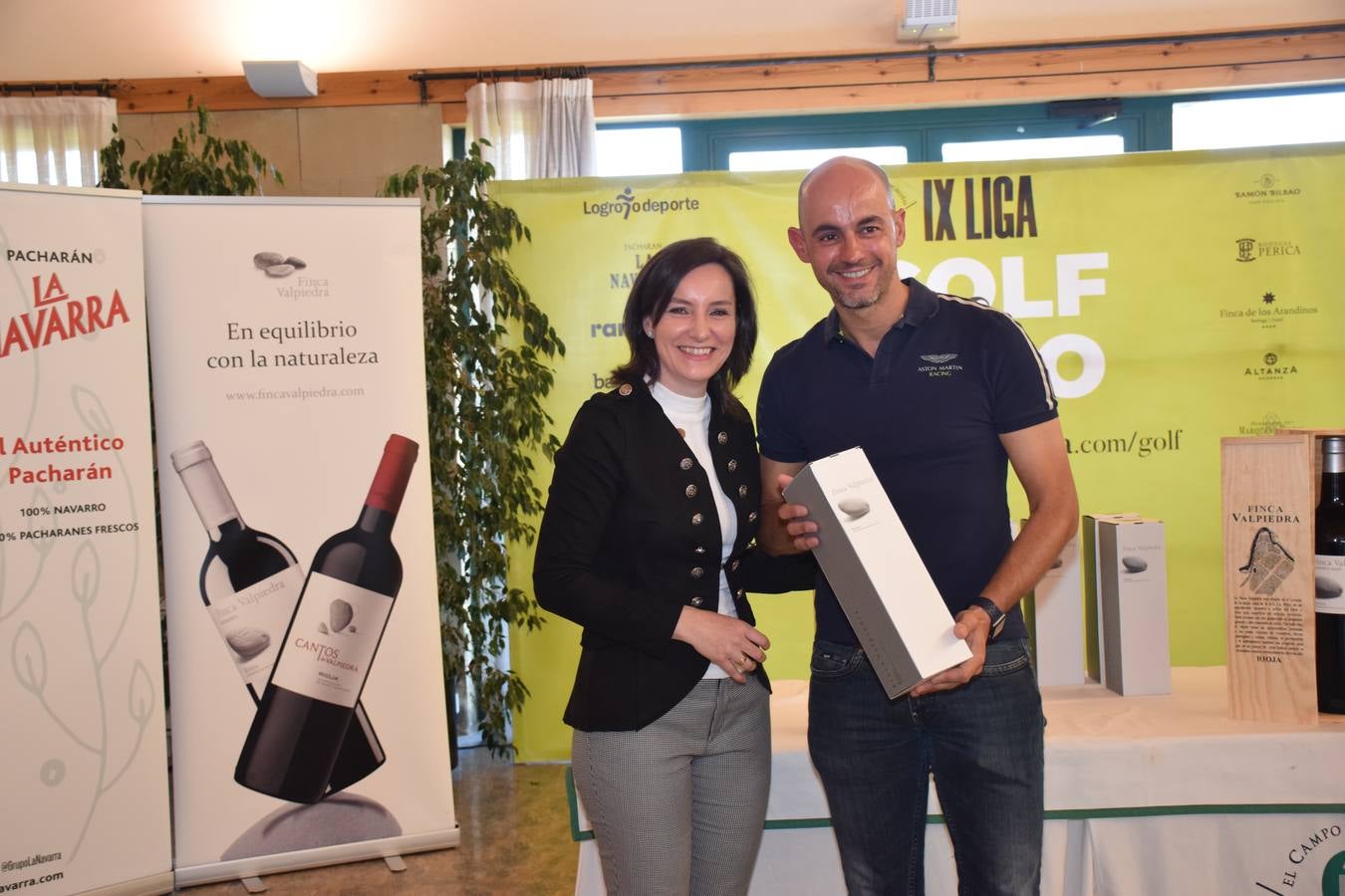 Entrega de premios del Torneo Finca Valpiedra, de la Liga de Golf y Vino.